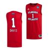 fau owls johnell davis 2023 ncaa march madness mens basketball red jersey scaled