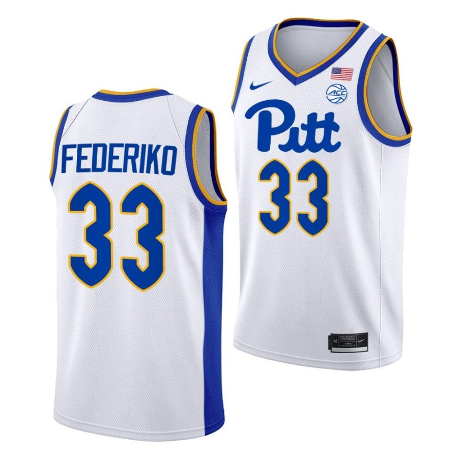 fede federiko pitt panthers 2022 23college basketball homewhite jersey scaled