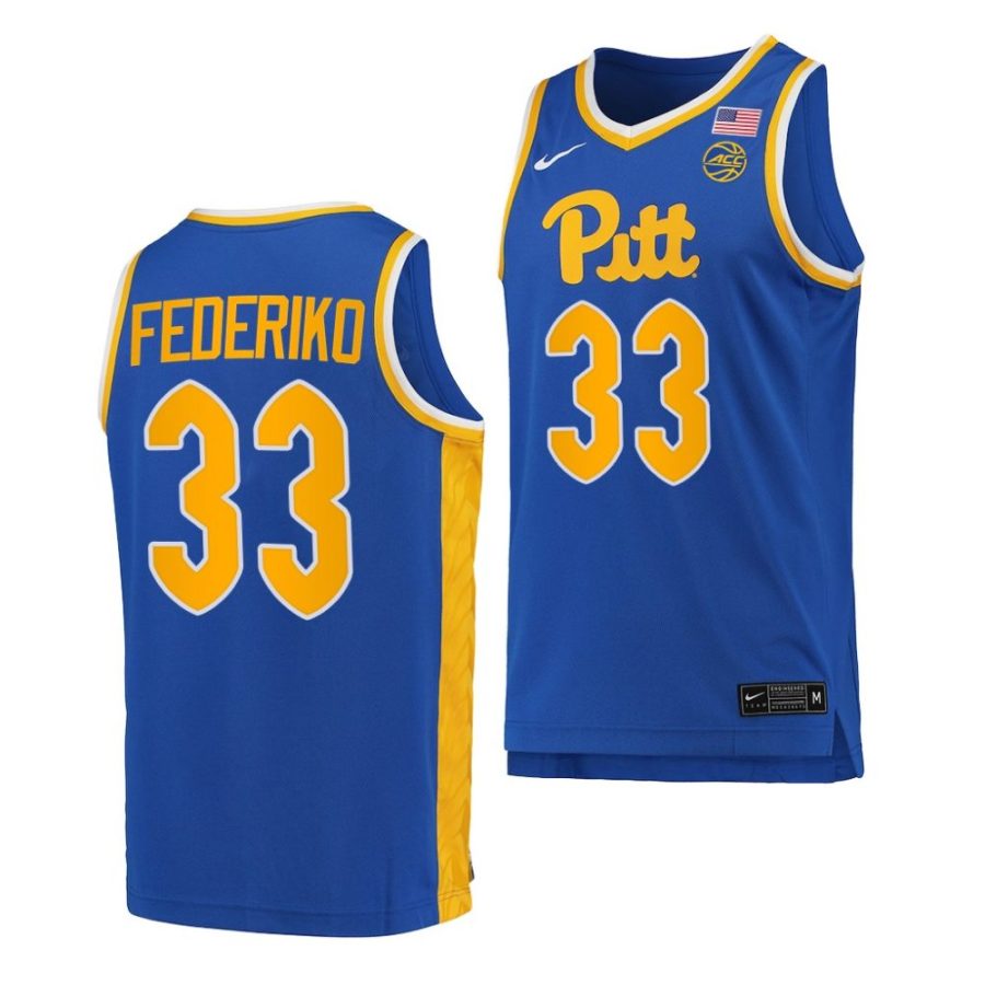 fede federiko pitt panthers college basketball 2022 23 replica jersey scaled