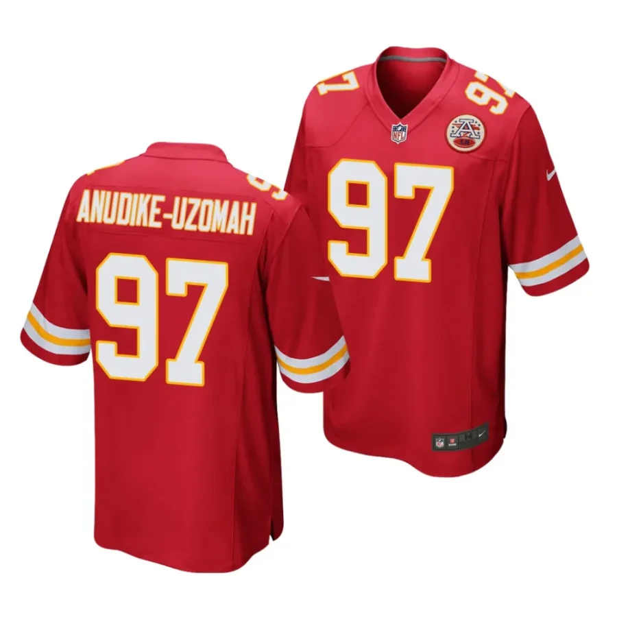 felix anudike uzomah kansas city chiefs 2023 nfl draft game men red jersey scaled