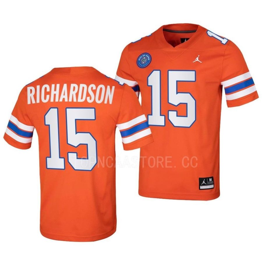 florida gators anthony richardson orange ring of honor replica football jersey scaled