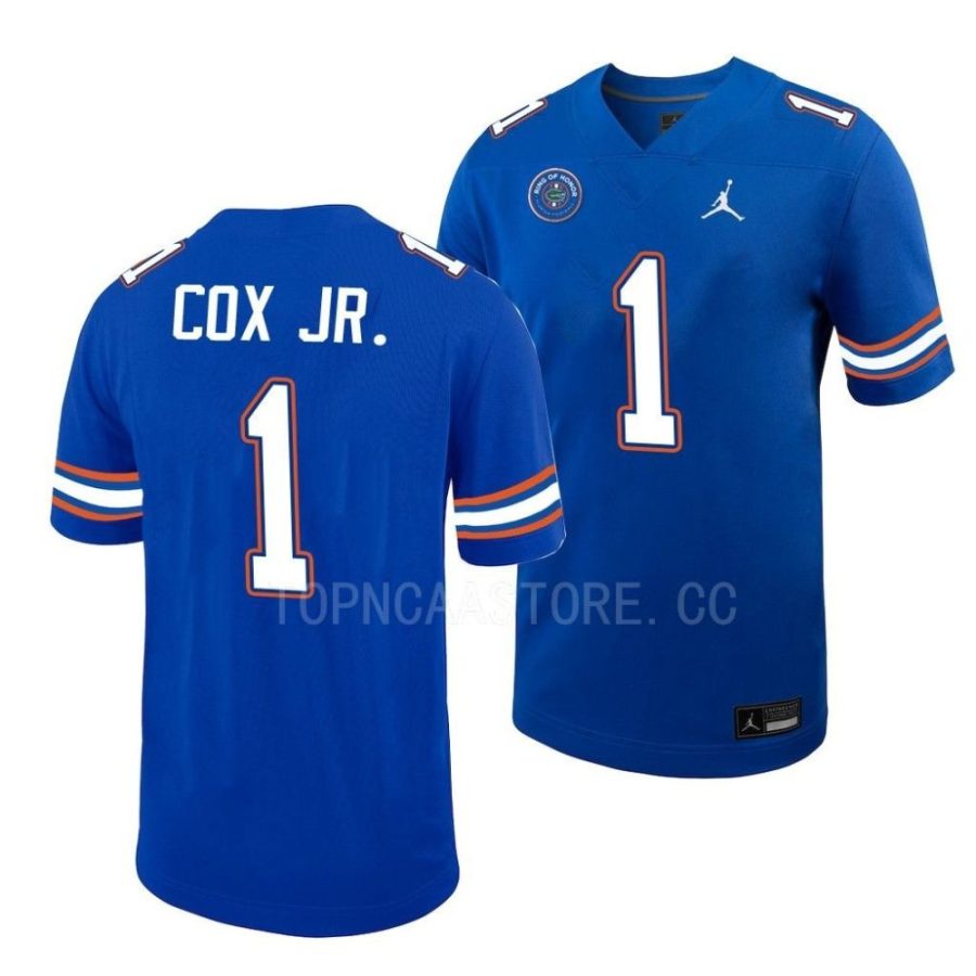 florida gators brenton cox jr. royal ring of honor untouchable football jersey scaled