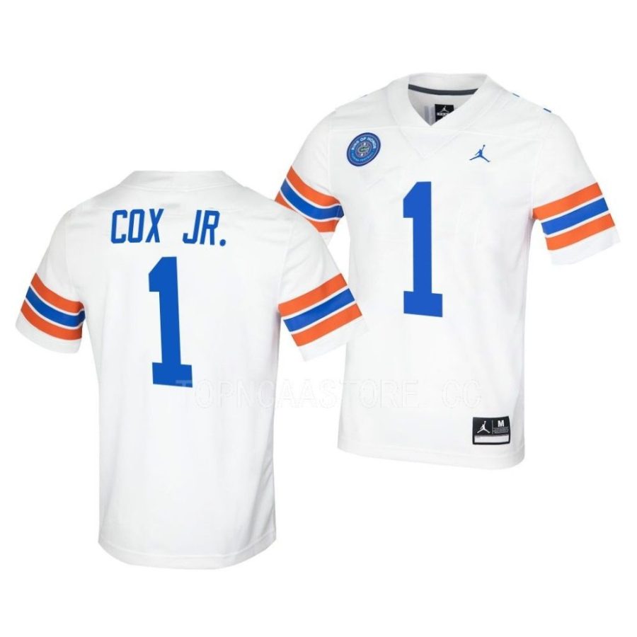 florida gators brenton cox jr. white ring of honor untouchable football jersey scaled