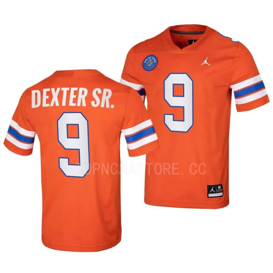 florida gators gervon dexter sr. orange ring of honor replica football jersey scaled