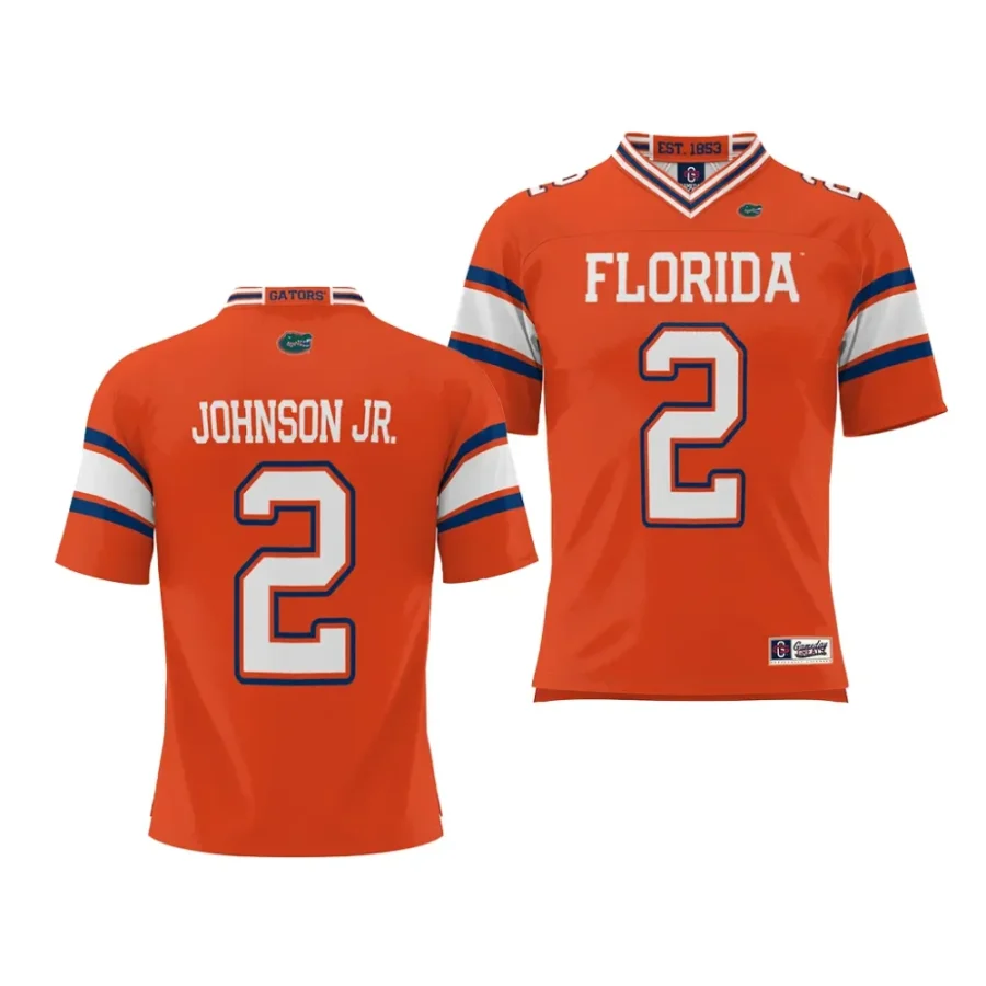 florida gators montrell johnson jr. youth orange nil player jersey scaled