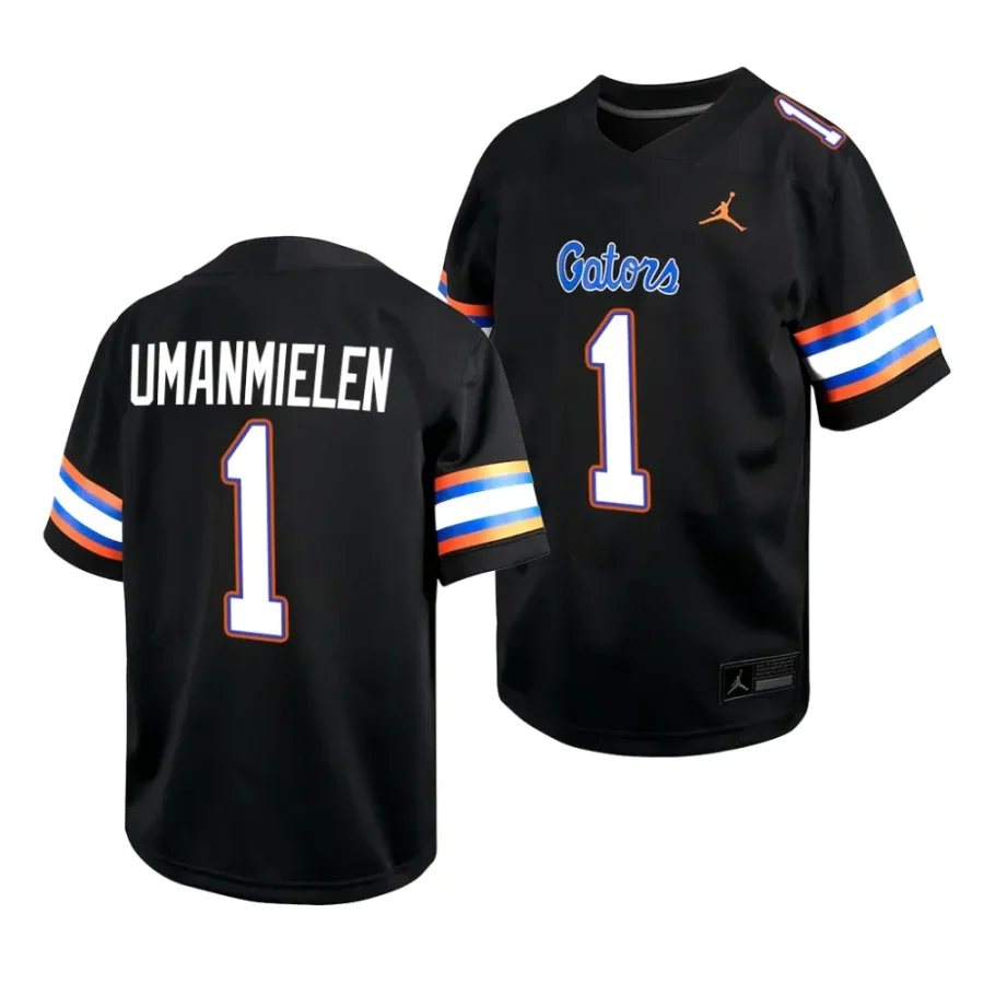 florida gators princely umanmielen 2023 black alternate game youth jersey scaled