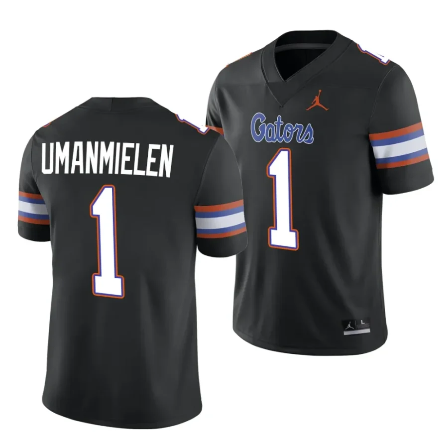 florida gators princely umanmielen black 2023 24alternate football jersey scaled