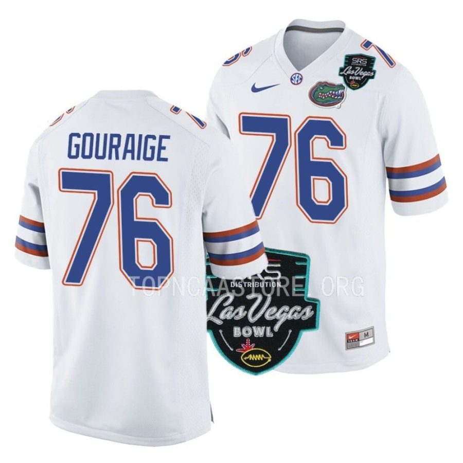 florida gators richard gouraige white 2022 las vegas bowl game football jersey scaled