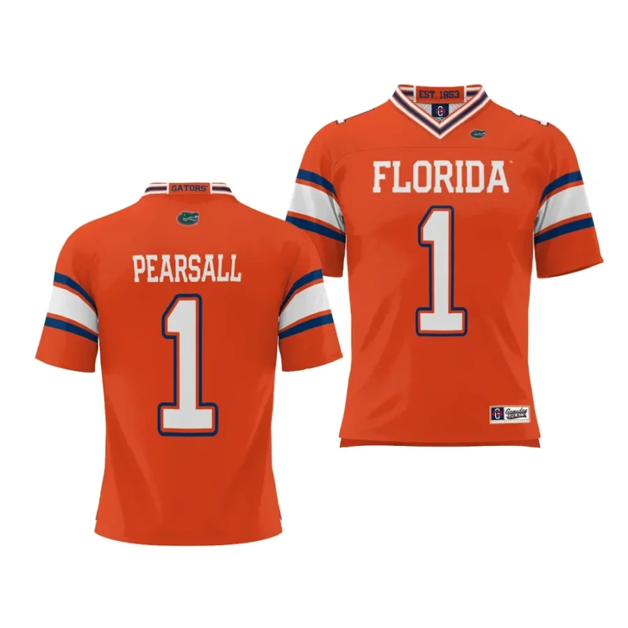florida gators ricky pearsall youth orange nil player jersey scaled