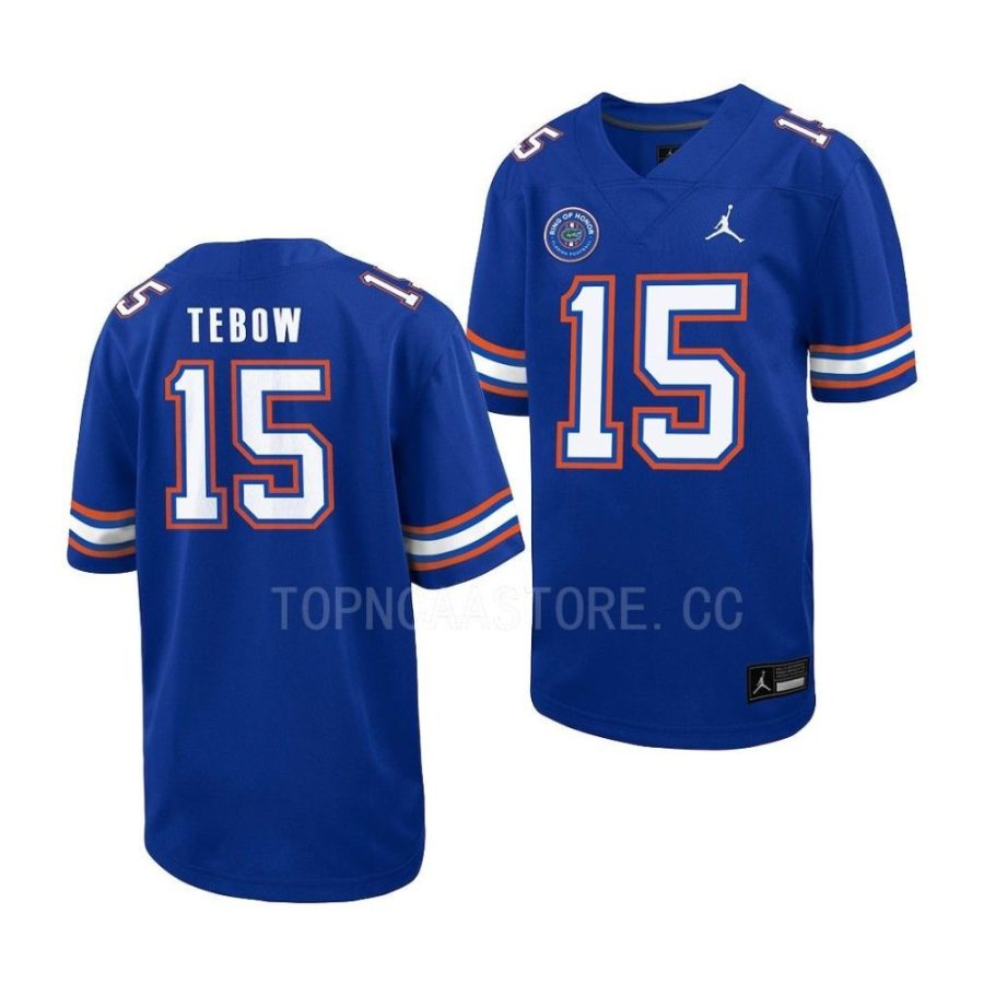 florida gators tim tebow royal ring of honor youth jersey scaled