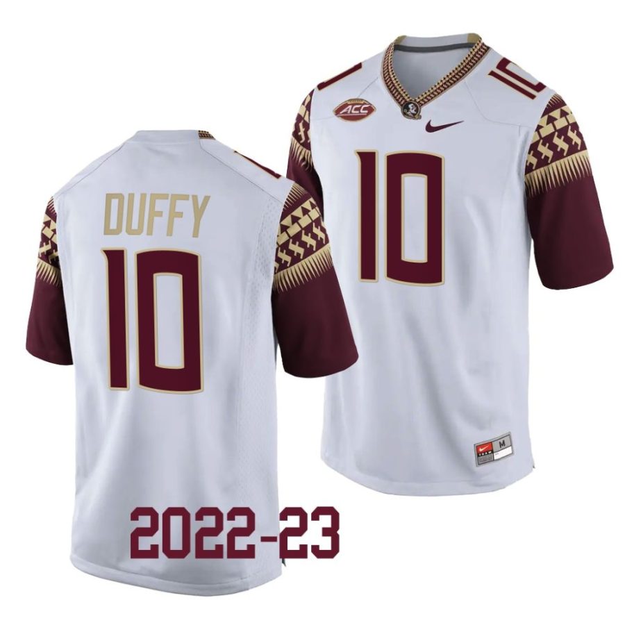 florida state seminoles aj duffy white 2022 23college football replica jersey scaled
