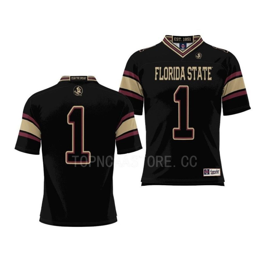 florida state seminoles black endzone football prosphere jersey scaled