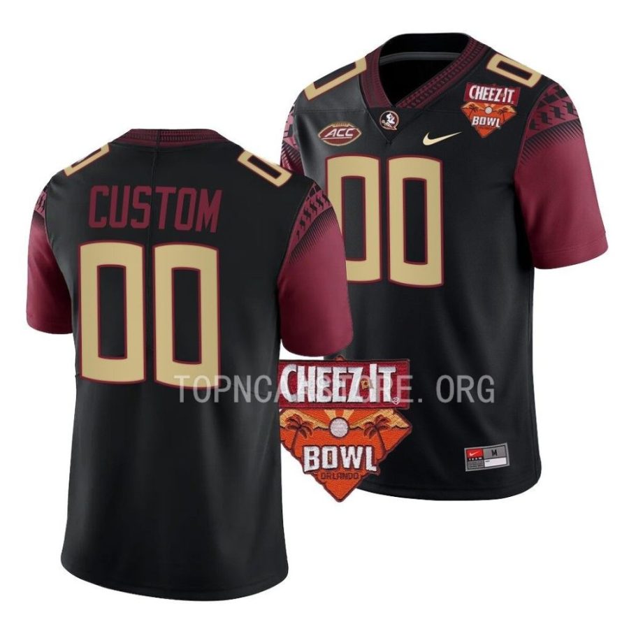 florida state seminoles custom black 2022 cheez it bowl alternate football jersey scaled