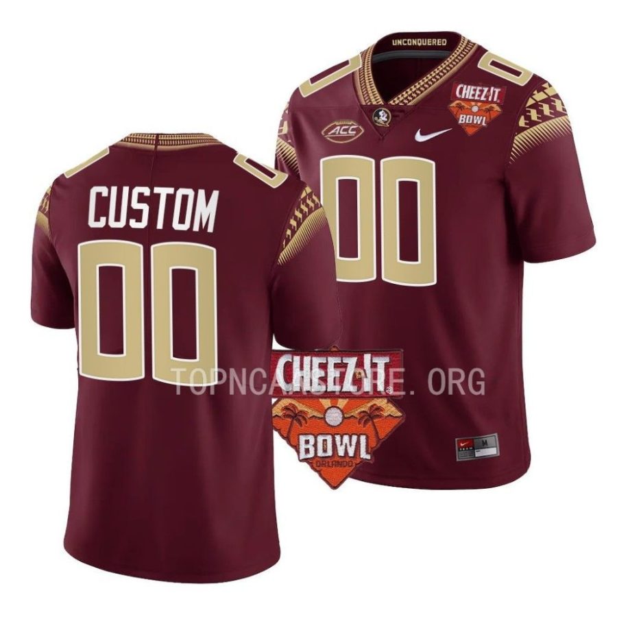 florida state seminoles custom garnet 2022 cheez it bowl college football jersey scaled