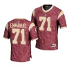 florida state seminoles d'mitri emmanuel garnet highlight print football fashion jersey scaled