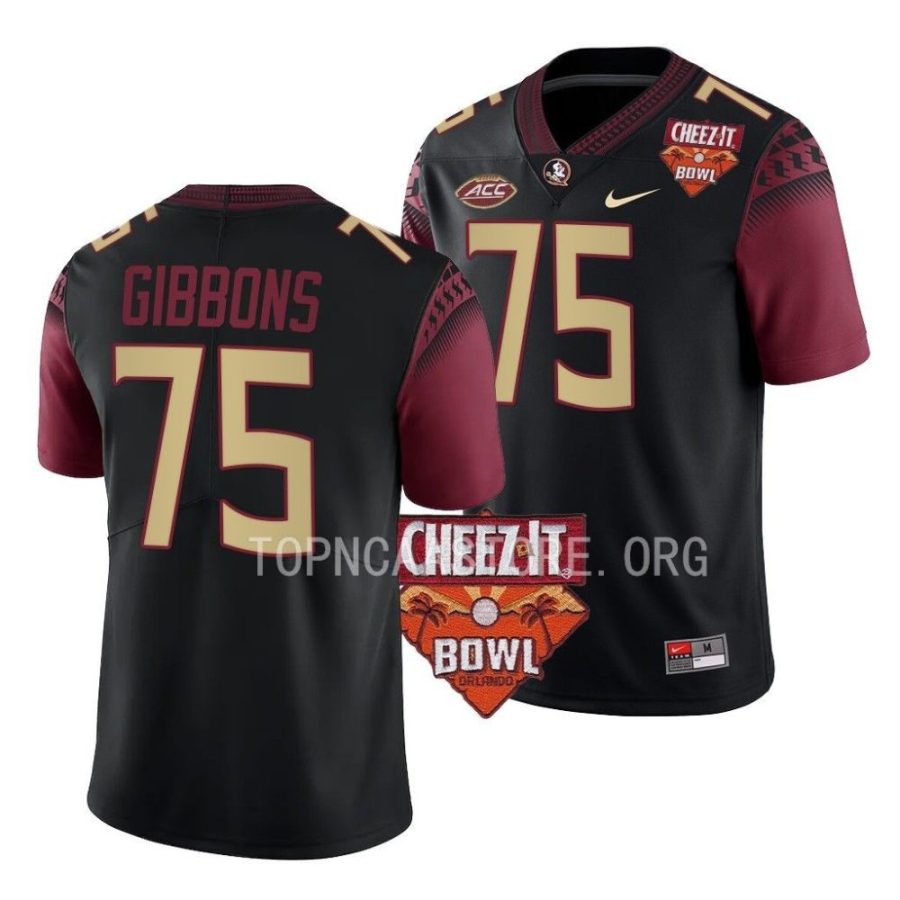 florida state seminoles dillan gibbons black 2022 cheez it bowl alternate football jersey scaled