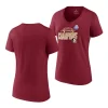 florida state seminoles garnet 2023 acc football conference champions v neck women t shirt scaled