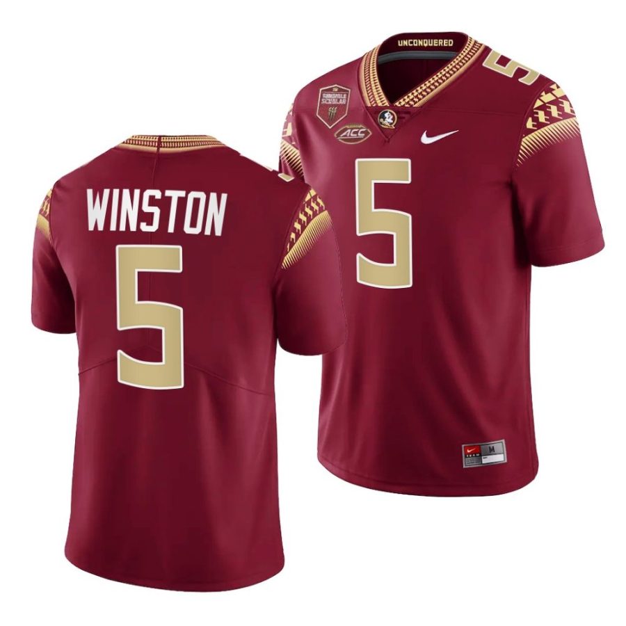 florida state seminoles jameis winston garnet seminole scholar patch limited jersey scaled