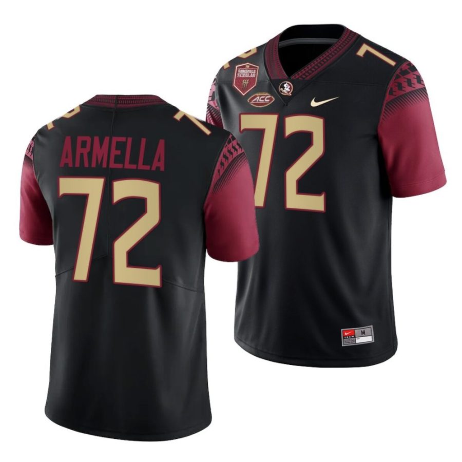 florida state seminoles julian armella black seminole scholar patch game jersey scaled