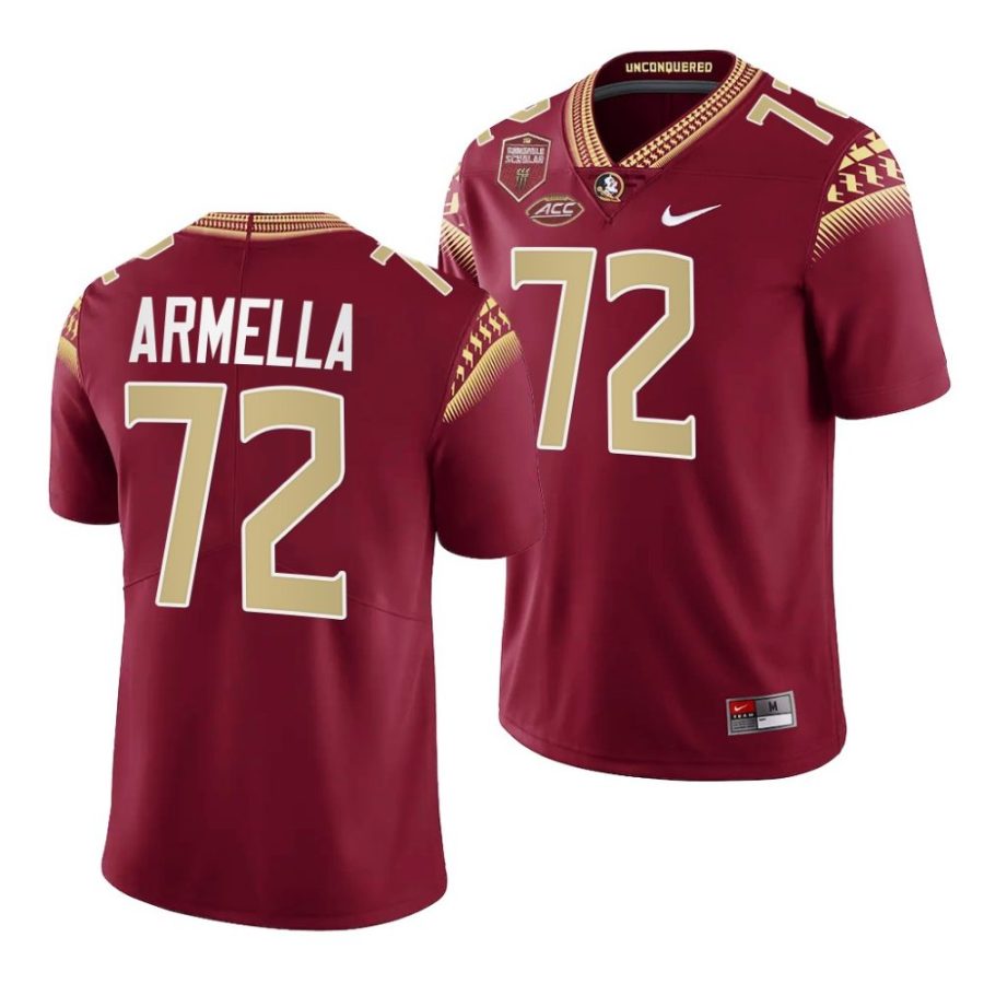 florida state seminoles julian armella garnet seminole scholar patch limited jersey scaled