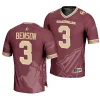 florida state seminoles trey benson garnet icon print football fashion jersey scaled