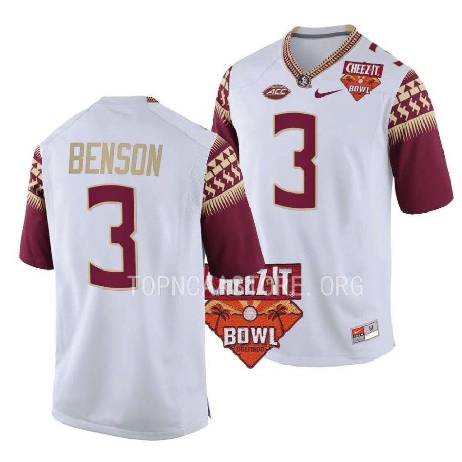 florida state seminoles trey benson white 2022 cheez it bowl college football jersey scaled