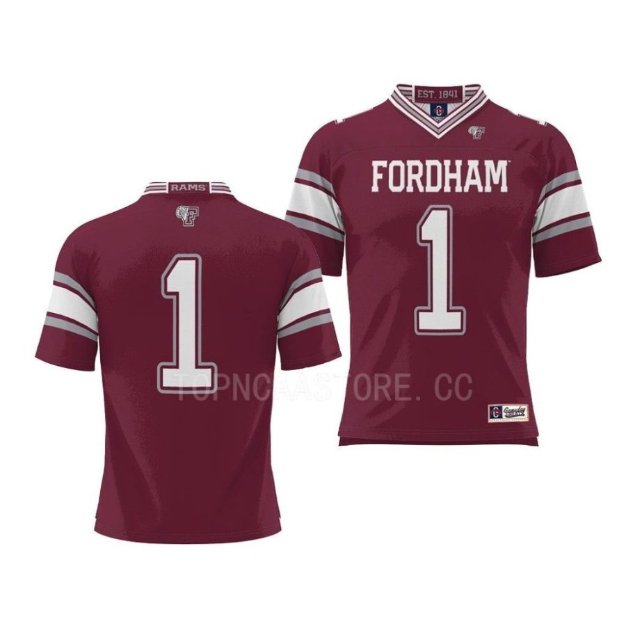 fordham rams maroon endzone football prosphere jersey scaled