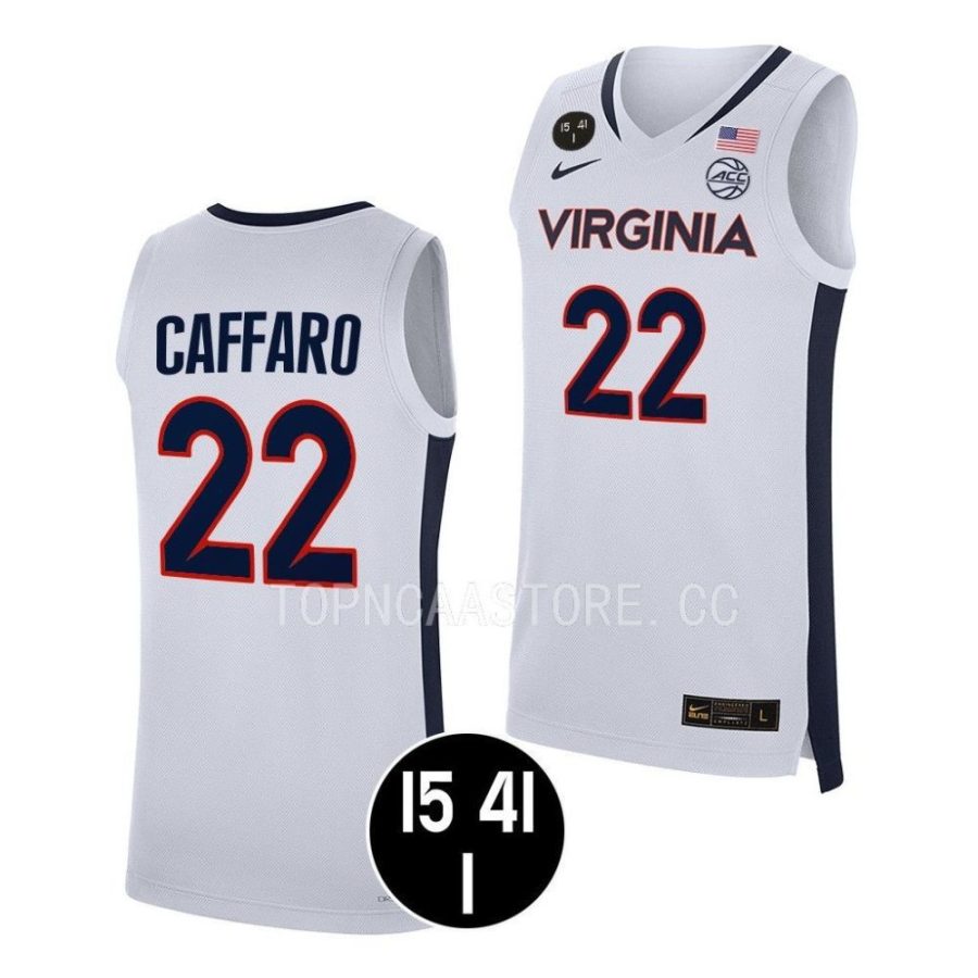 francisco caffaro virginia cavaliers uva strong 2022 main event champswhite jersey scaled