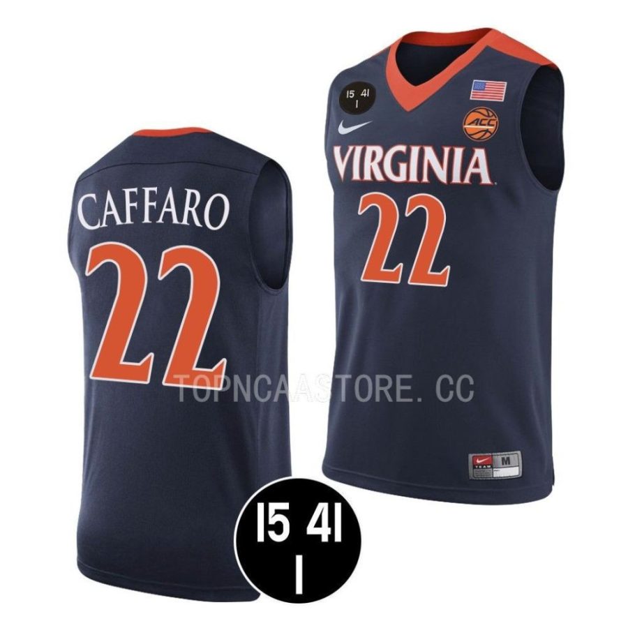 francisco caffaro virginia cavaliers uva strong retro basketballnavy jersey scaled