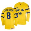 fredrik olofsson home 2022 iihf world championship yellow jersey scaled