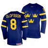 fredrik olofsson navy 2022 iihf world championship sweden away jersey scaled