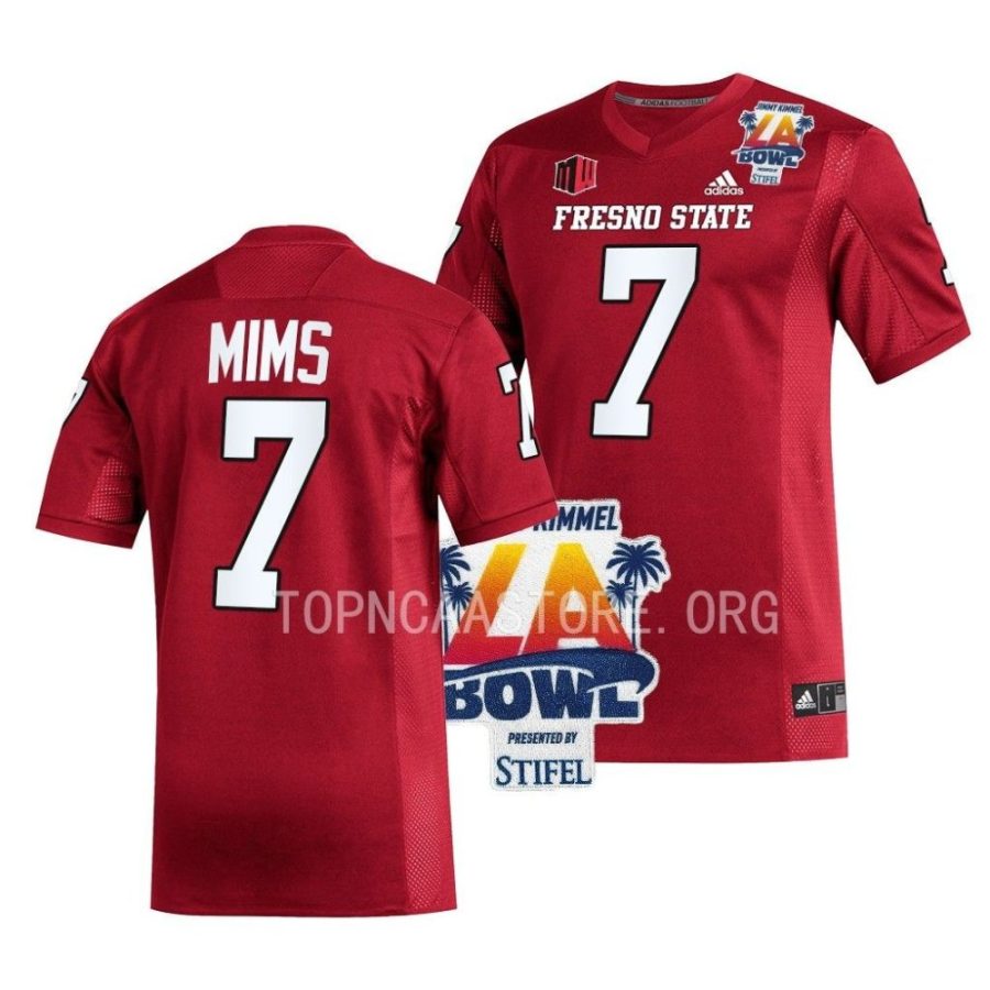 fresno state bulldogs jordan mims red 2022 la bowl champions football jersey scaled