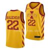 gabe kalscheur iowa state cyclones 2022 23college basketball gold jersey scaled