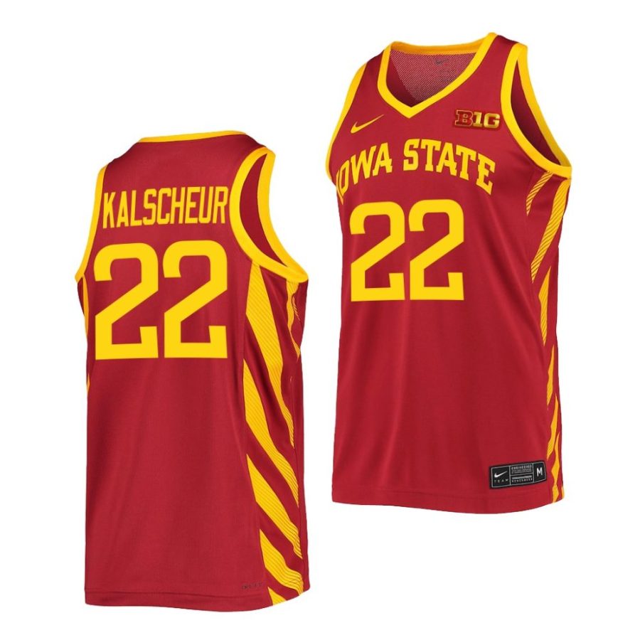 gabe kalscheur iowa state cyclones 2022 23college basketball replicacardinal jersey scaled