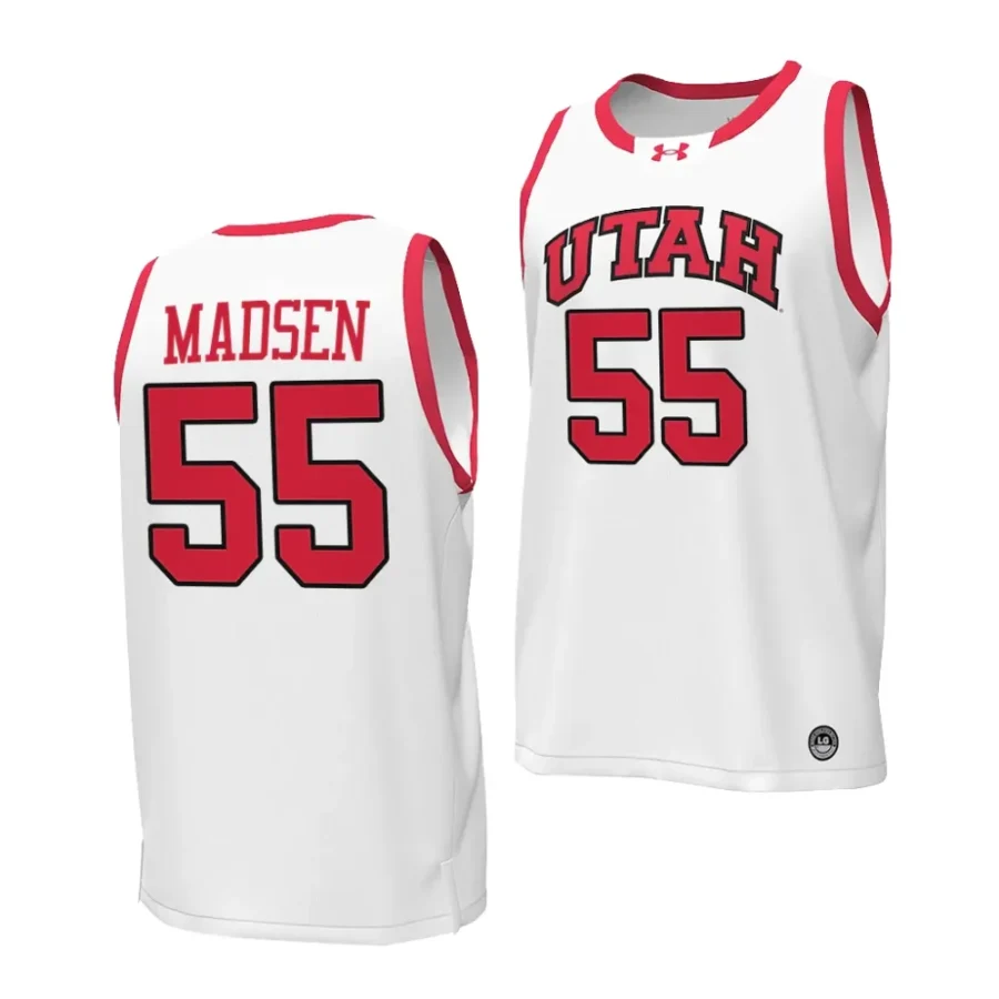 gabe madsen white replica basketball 2023 24 jersey scaled