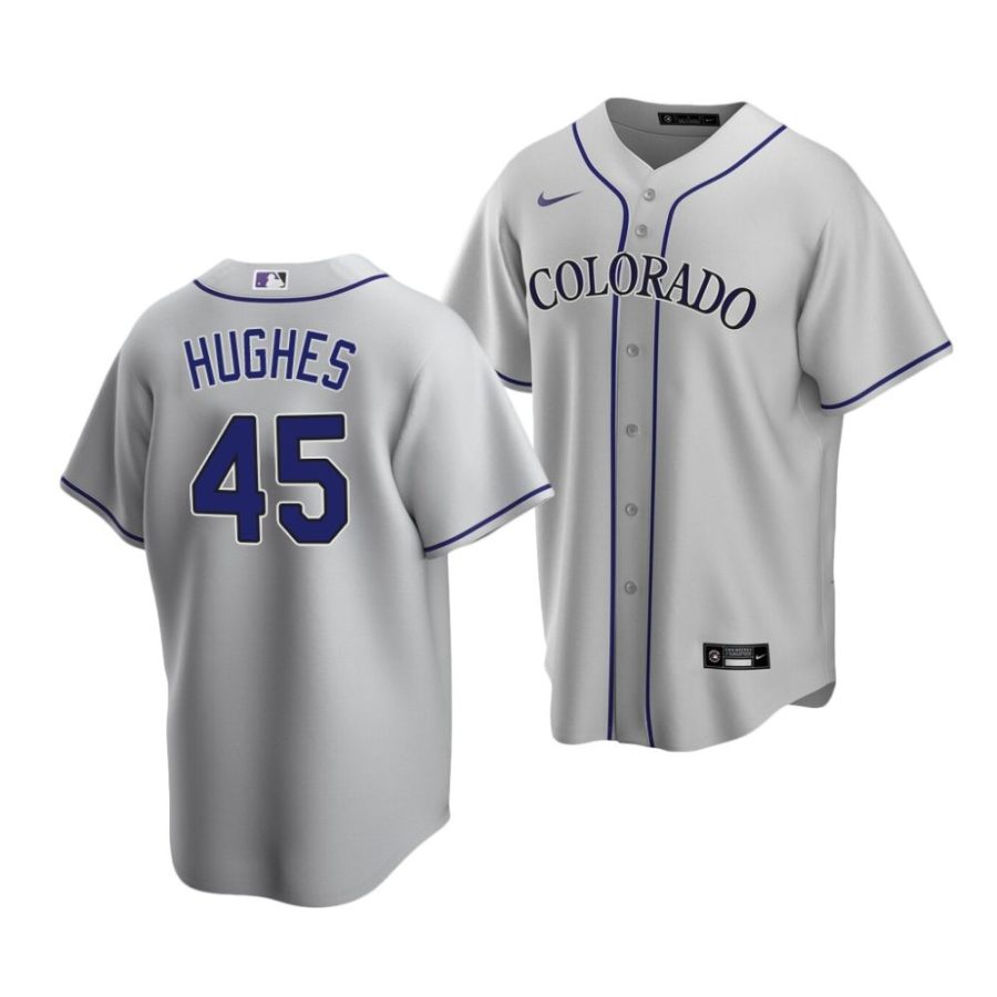 gabriel hughes rockies road 2022 mlb draft replica gray jersey scaled