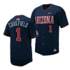 garen caulfield navy replica baseballfull button arizona wildcats jersey scaled