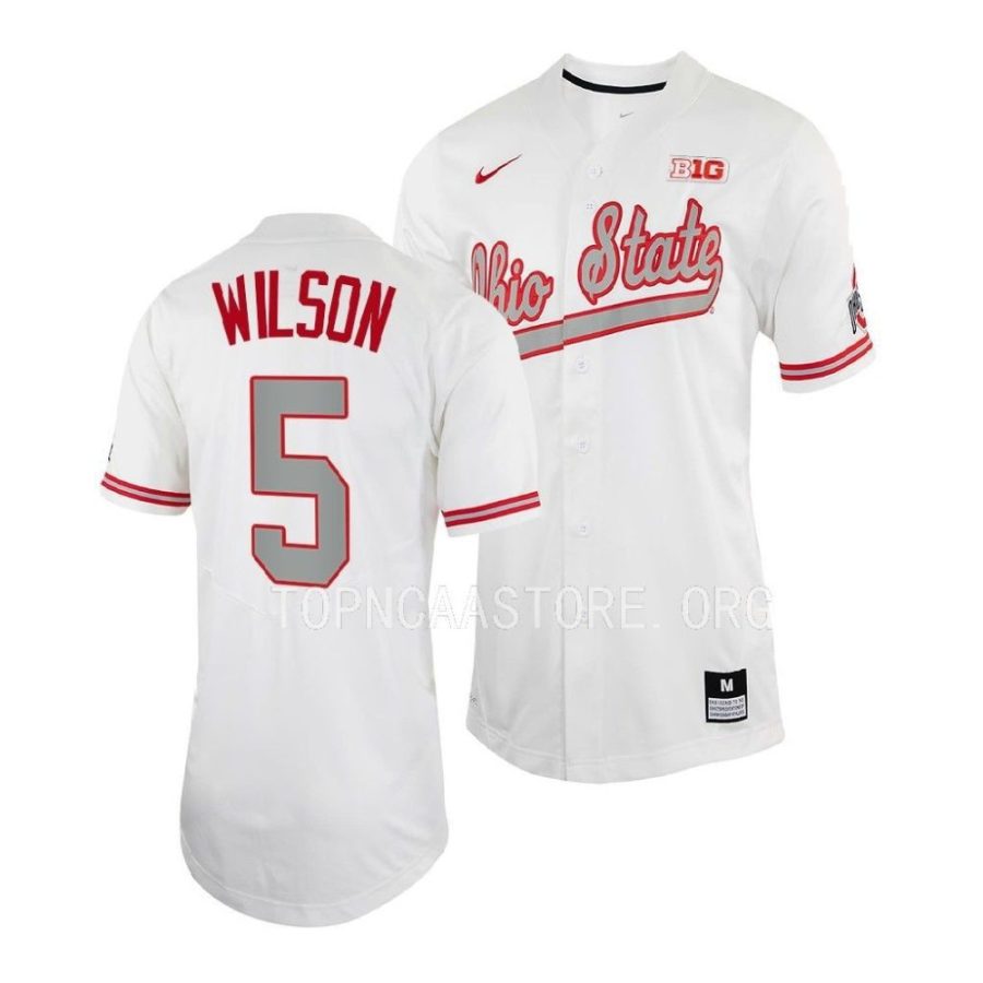 garrett wilson ohio state buckeyes baseball shirt menfull button jersey scaled