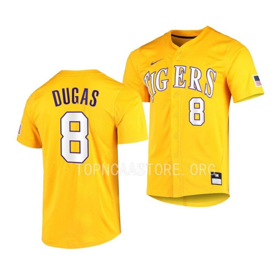 gavin dugas lsu tigers vapor untouchable elite menfull button baseball jersey scaled