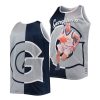 georgetown hoyas allen iverson navy gray sublimated basketball player jersey scaled