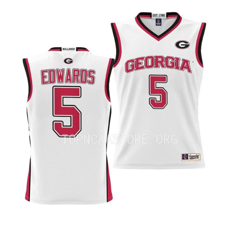 georgia bulldogs anthony edwards white pick a player youth jersey scaled