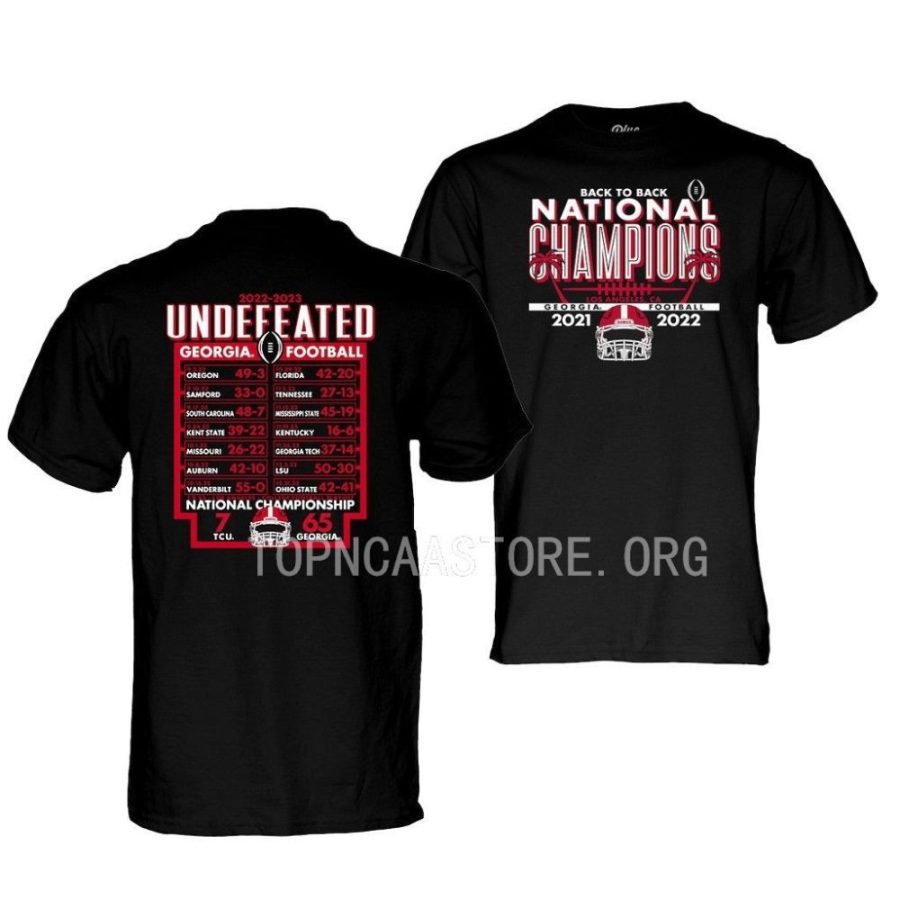 georgia bulldogs black back to back cfbplayoff national champions schedule men t shirt scaled