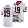 georgia bulldogs brock bowers white 2022 peach bowl college football playoff jersey scaled