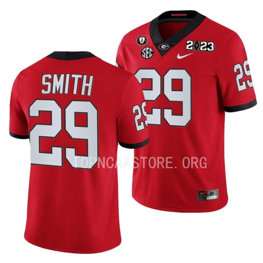 georgia bulldogs christopher smith red 2023 national championship college football playoff jersey scaled