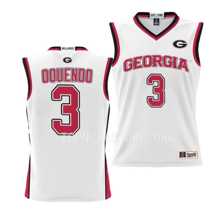 georgia bulldogs kario oquendo white pick a player youth jersey scaled