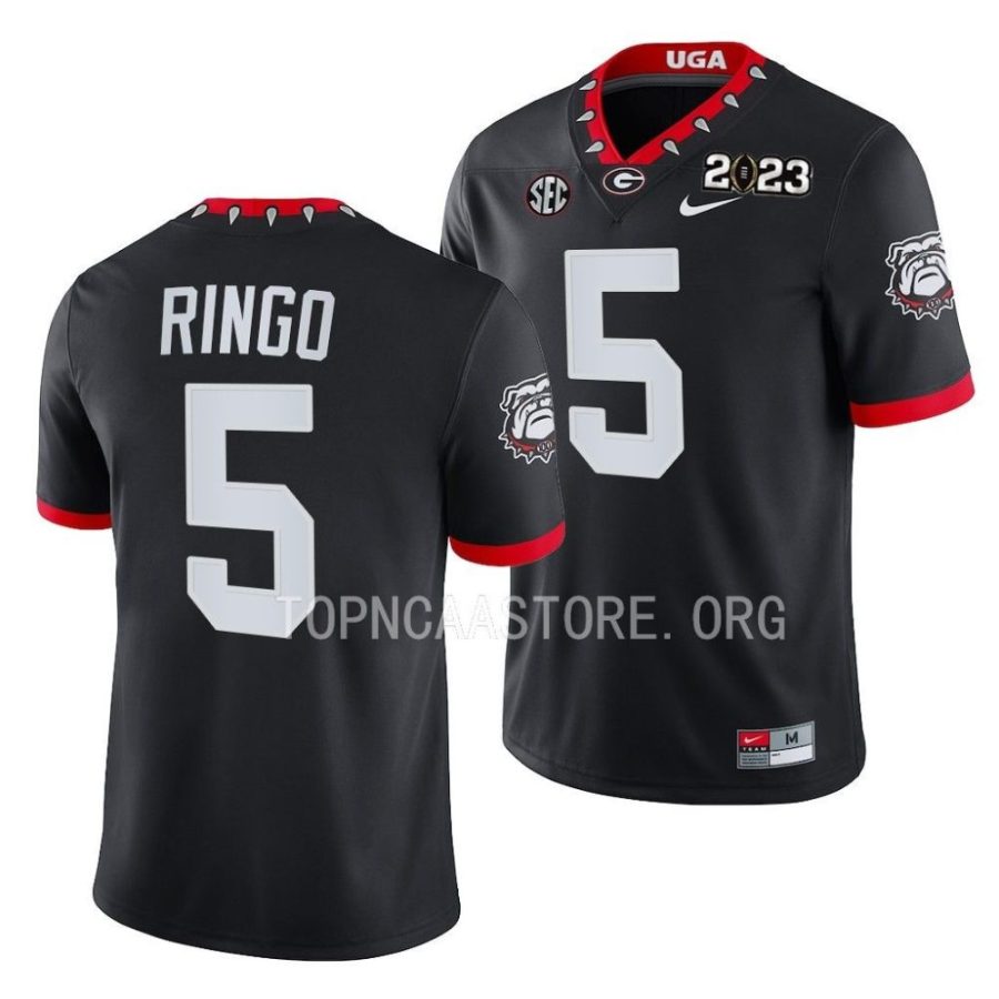 georgia bulldogs kelee ringo black 2023 national championship college football playoff jersey scaled