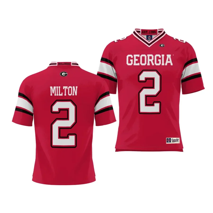 georgia bulldogs kendall milton youth red nil player jersey scaled