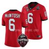 georgia bulldogs kenny mcintosh red back to back national champions cfbplayoff 2023 jersey scaled