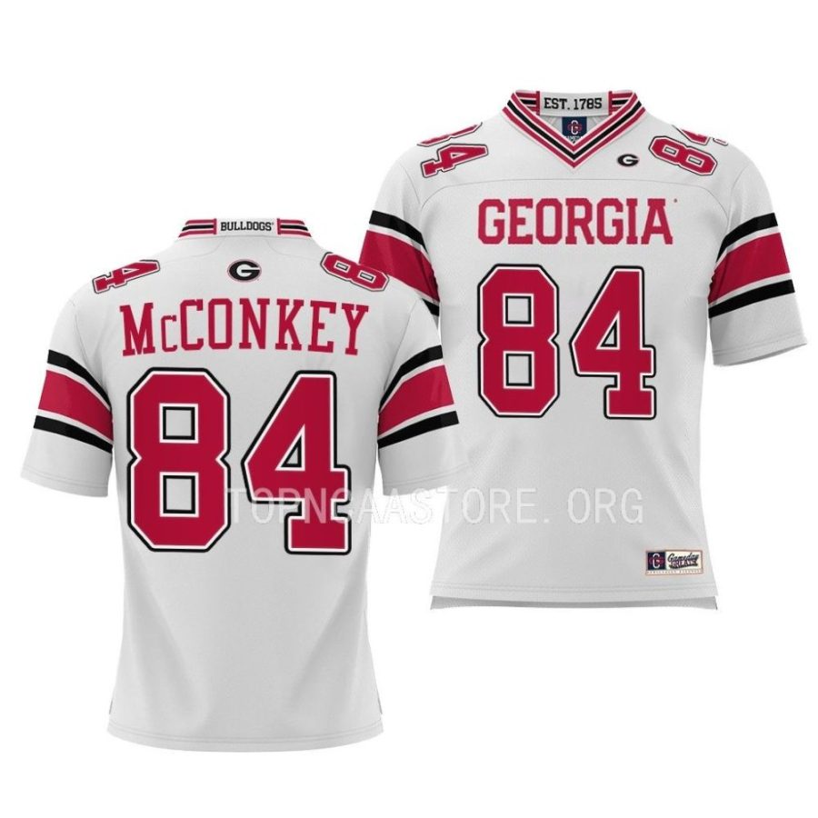 georgia bulldogs ladd mcconkey youth white college football jersey scaled