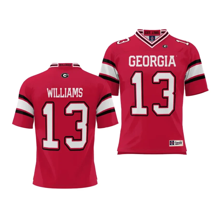 georgia bulldogs mykel williams red nil player football jersey scaled